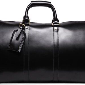 Brand New Mens leather weekend travel bag